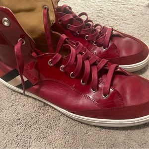 Bally hi-top sneakers, in great condition. Size 13, missing right insole.